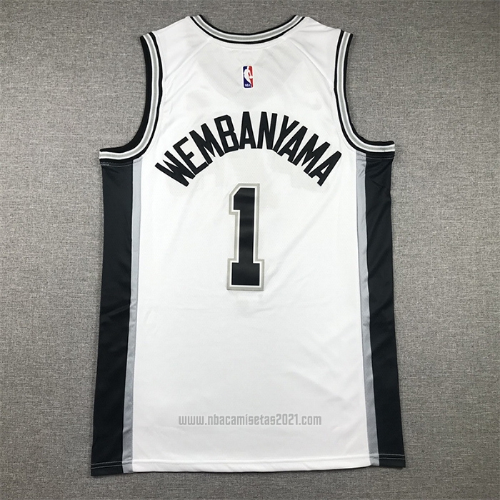Camiseta San Antonio Spurs Victor Wembanyama #1 Association 2022-23 Blanco